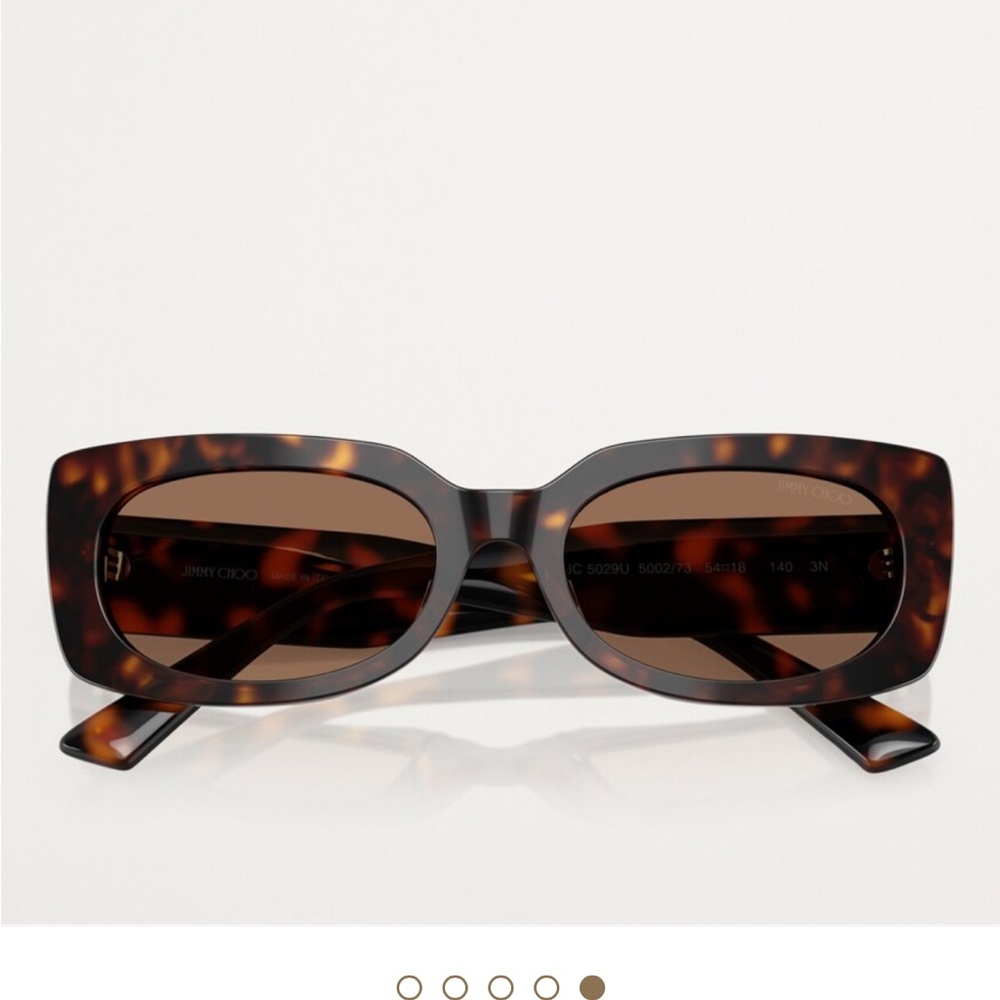 Jimmy Choo Brown Rectangular Sunglasses - Picture 4 of 11